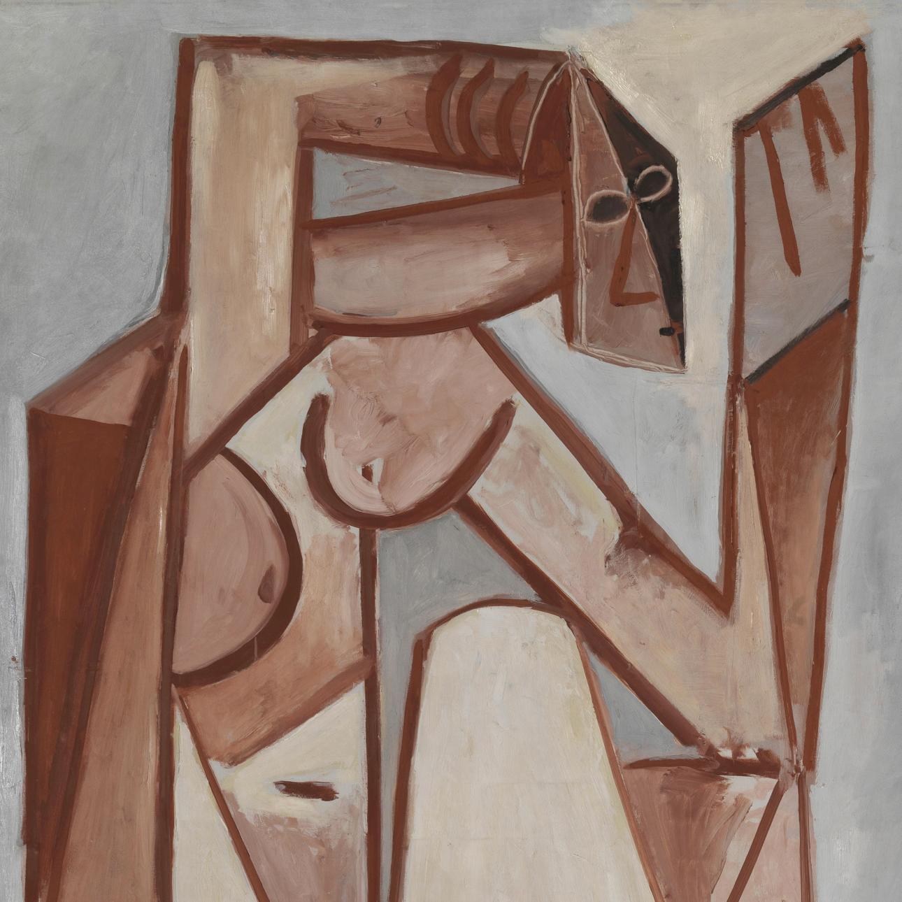 Pablo Picasso, Femmes devant la mer, 16 février 1956, huile sur toile. Paris, Musée National d’art moderne. Photo MNAM-CCI, P. Migeat © Succession Picasso 2025.