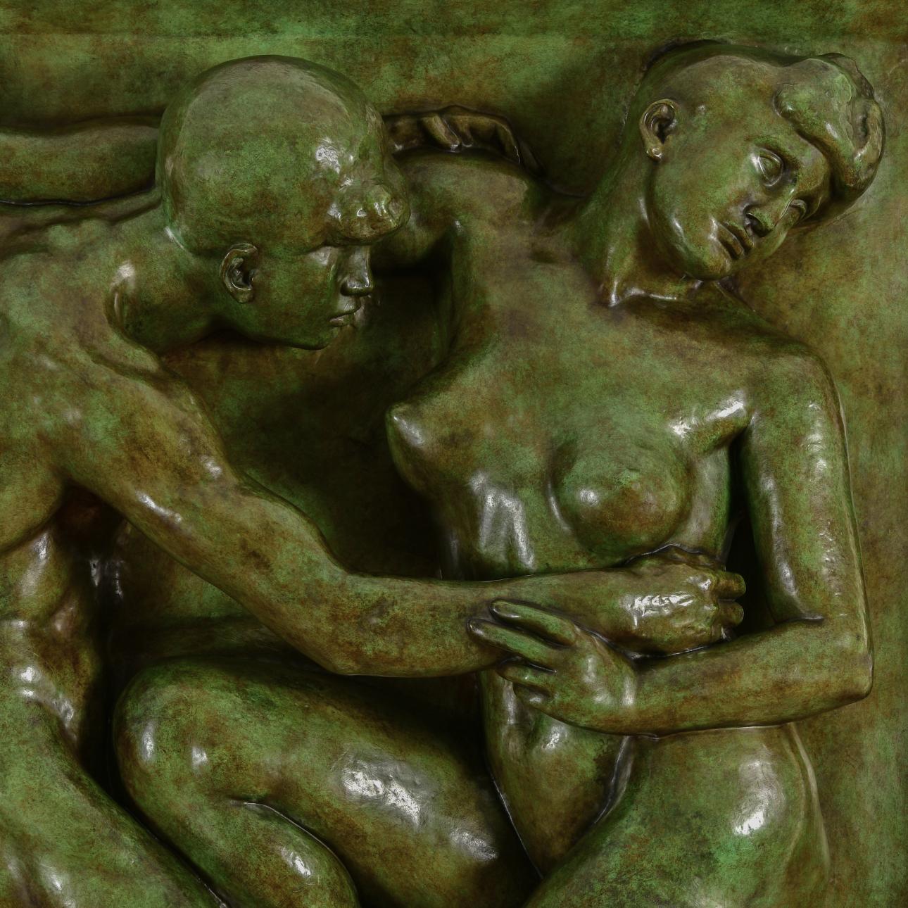 Aristide Maillol, Le Désir, 1907 Bronze à patine 119 x 113,3 x 24 cm Signé, sur la tranche en bas à gauche marque de fondeur, en bas à droite mono- gramme « M », en bas à gauche E.A. I/IV. Perpignan, musée d’art Hyacinthe Rigaud, dépôt de la galerie Dina Vierny. © Ville de Perpignan. Musée d’art Hyacinthe Rigaud, P. Marchesan