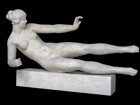  ARISTIDE MAILLOL (1861-1944) L’Air 1938 – 1939 Plâtre de fonderie 144 x 242 x 96 cm Paris, collection particulière, courtesy galerie Dina Vierny. © J.-L. Losi 